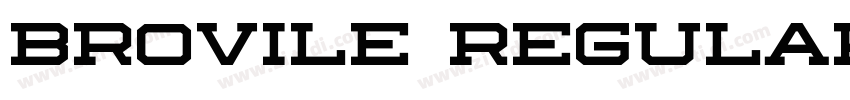 Brovile Regular字体转换 Brovile Regular字体转换